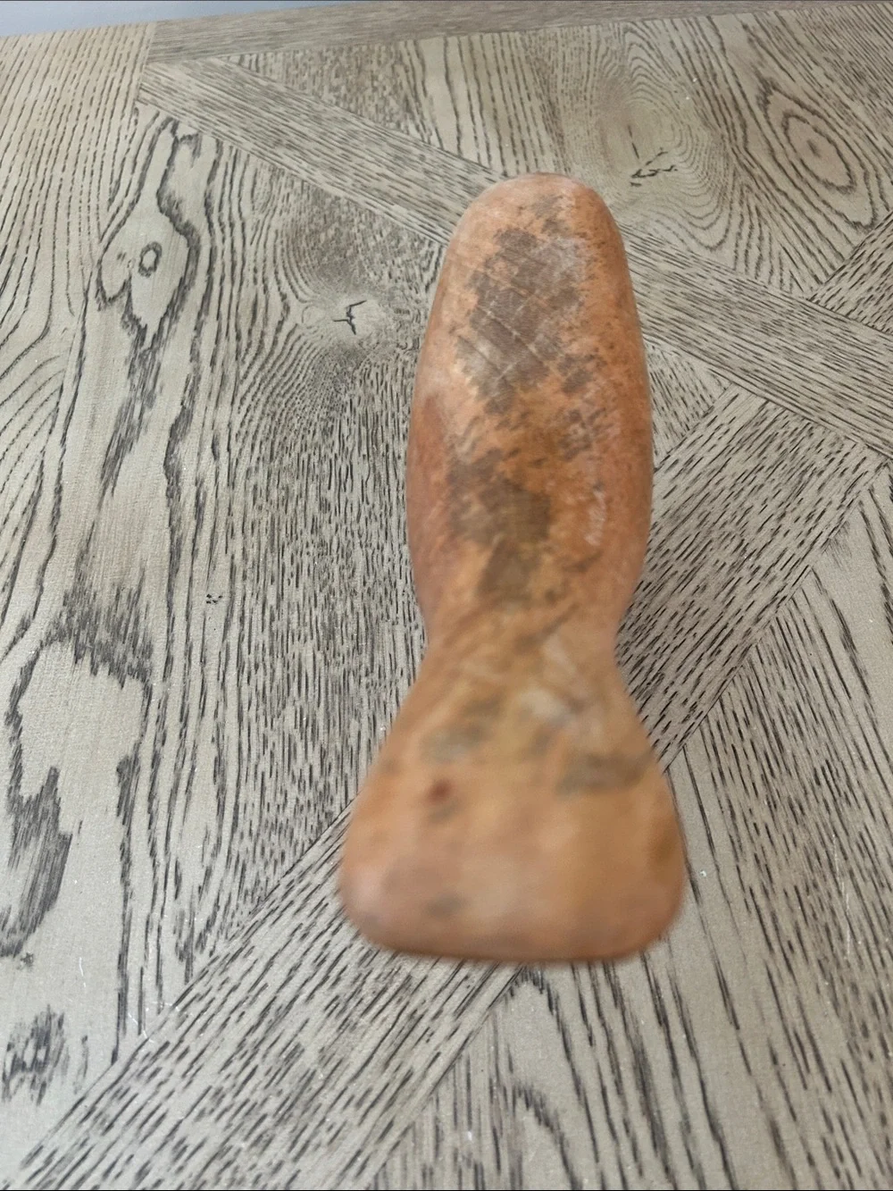Wooden Bird Figurine in Natural Brown